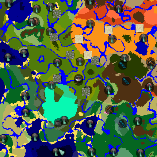 Mapa biomów seeda Minecraft 8554477380691140270 - Wiśniowa Panorama z Ekranu Tytułowego