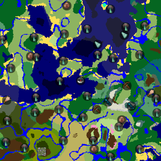 Mapa biomów seeda Minecraft 5873088344569389985 - Wiśniowe Pasmo Górskie
