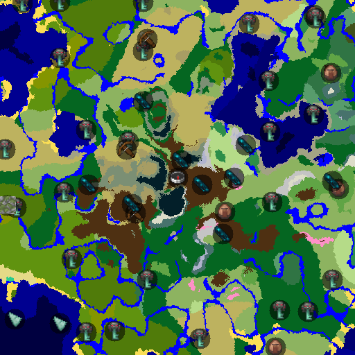 Mapa biomów seeda Minecraft 857281509133460435 - Wspaniałe Pasmo Kamienistych Szczytów