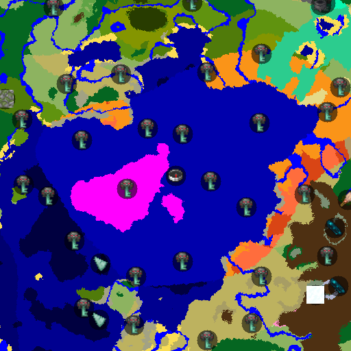 Mapa biomów seeda Minecraft -3503646078644842058 - Wszystkie biomy i twierdza przy pradawnym mieście