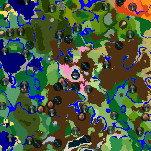 Mapa biomów seeda Minecraft 2048005618087379093 - Wyspa Kwitnącej Wiśni
