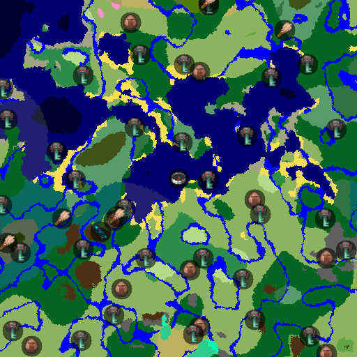 Mapa biomów seeda Minecraft 12947 - Wyspa na Równinach z Wrakiem Statku