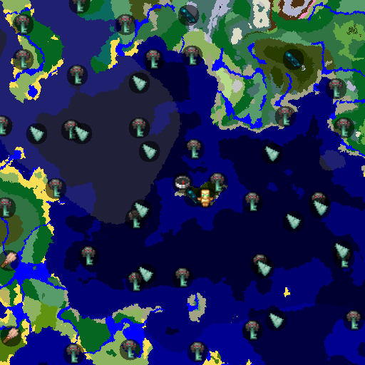 Mapa biomów seeda Minecraft 15632432739 - Wyspa z leśną rezydencją