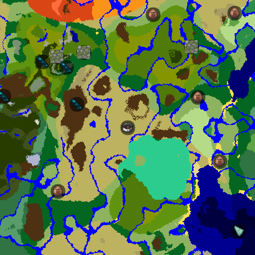 Mapa biomów seeda Minecraft -2778224909341529171 - Zapomniana wioska wśród namorzynów