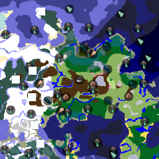 Mapa biomów seeda Minecraft -569919664172379455 - Zrujnowany Portal w Jeziorze Lawy