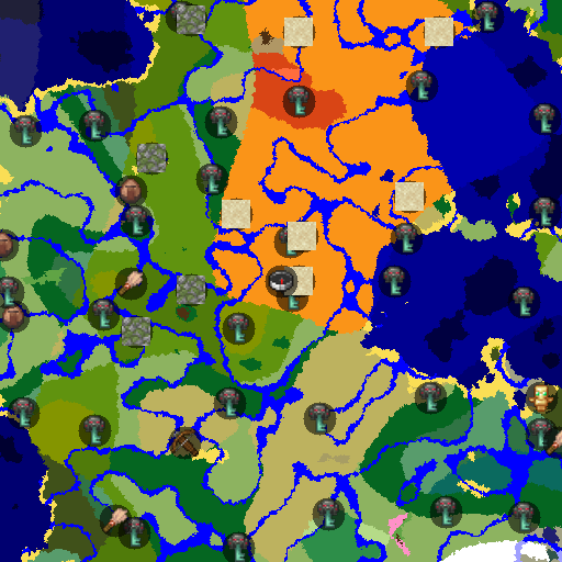 Mapa biomów seeda Minecraft 5069955 - Zrujnowany portal wtopiony w świątynię